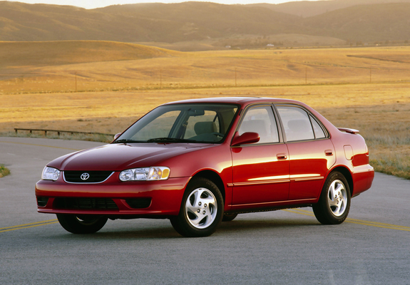 Toyota Corolla S Sedan US-spec 2001–02 wallpapers