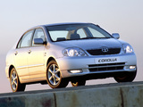 Toyota Corolla Sedan 2001–04 wallpapers