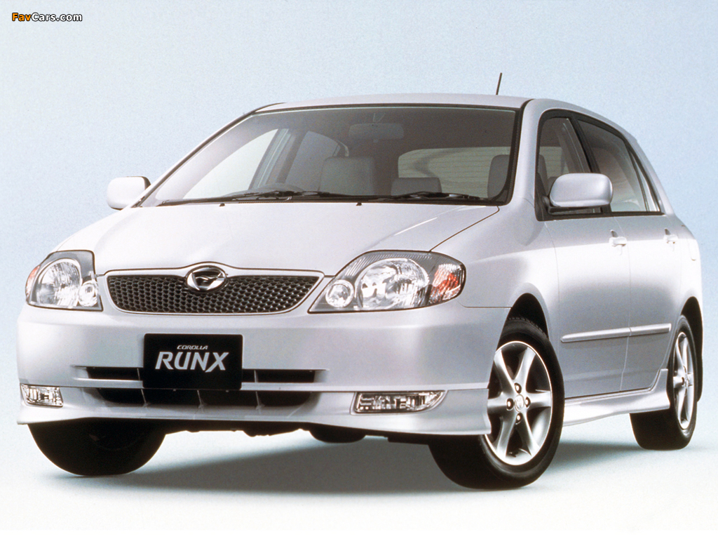 Toyota Corolla RunX JP-spec 2001–02 wallpapers (1024 x 768)