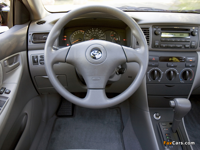 Toyota Corolla US-spec 2002–08 images (640 x 480)