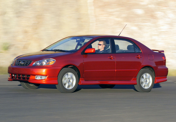 Toyota Corolla S US-spec 2002–08 photos