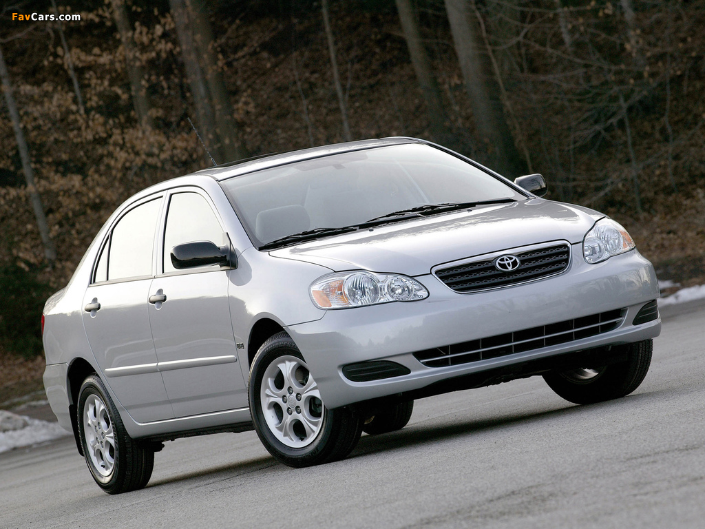 Toyota Corolla US-spec 2002–08 photos (1024 x 768)