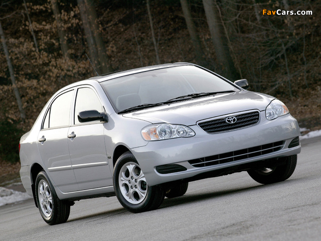Toyota Corolla US-spec 2002–08 photos (640 x 480)