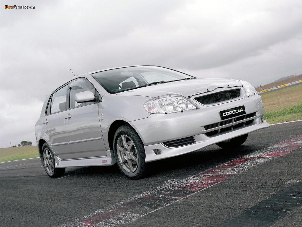 Toyota Corolla Sportivo 5-door 2003–04 photos (1024 x 768)