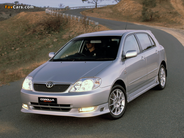 Toyota Corolla Sportivo 5-door 2003–04 pictures (640 x 480)