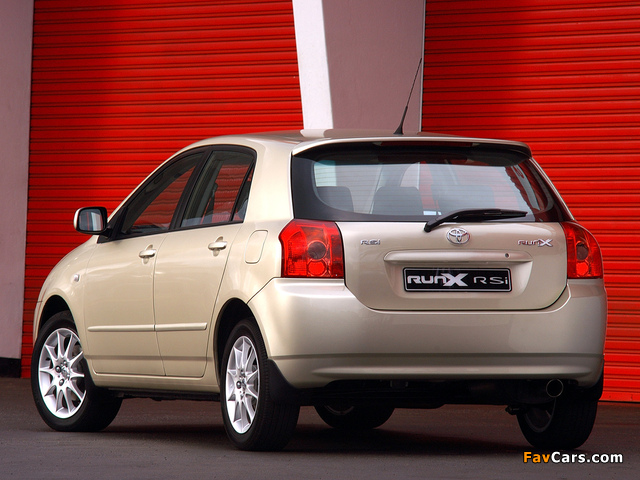 Toyota Corolla RunX RSi ZA-spec 2004–06 images (640 x 480)