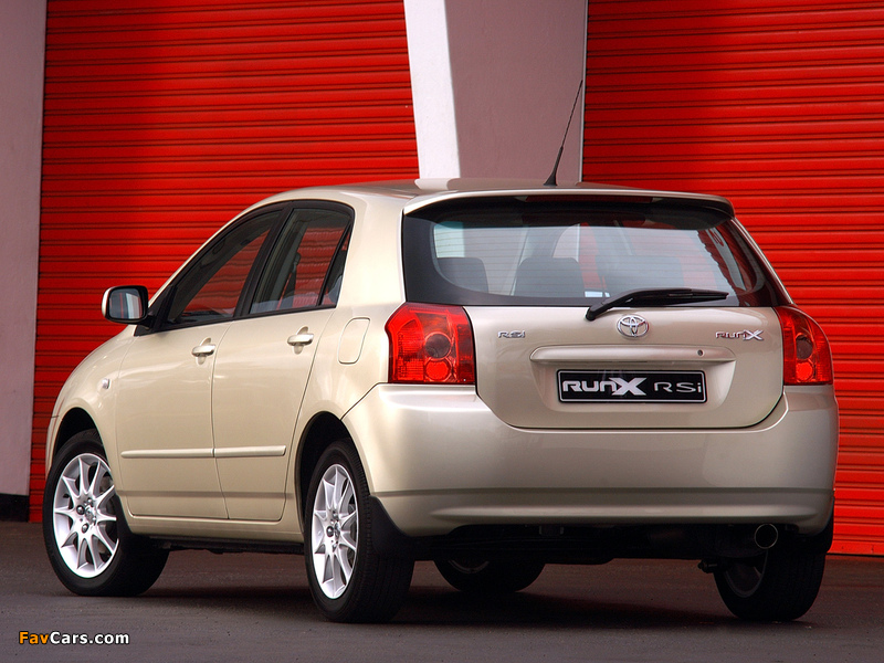 Toyota Corolla RunX RSi ZA-spec 2004–06 images (800 x 600)