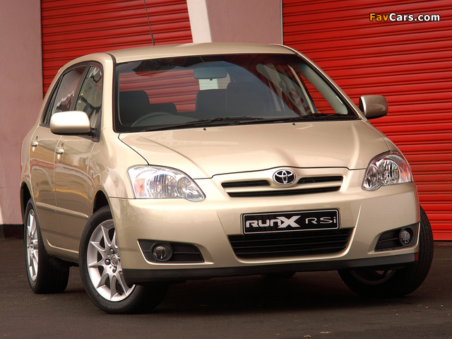 Toyota Corolla RunX RSi ZA-spec 2004–06 images (640 x 480)