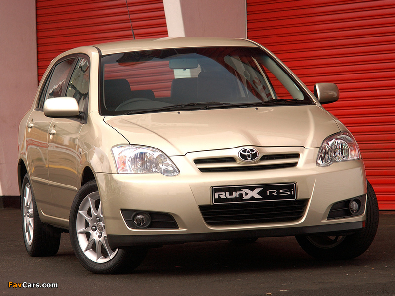 Toyota Corolla RunX RSi ZA-spec 2004–06 images (800 x 600)