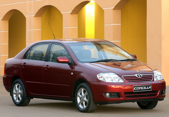 Toyota Corolla Sedan ZA-spec 2004–07 photos