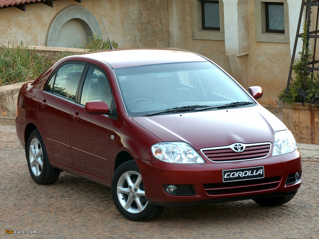 Toyota Corolla Sedan ZA-spec 2004–07 pictures (1024 x 768)