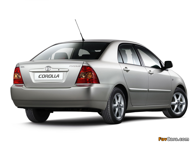 Toyota Corolla Sedan 2004–07 pictures (640 x 480)