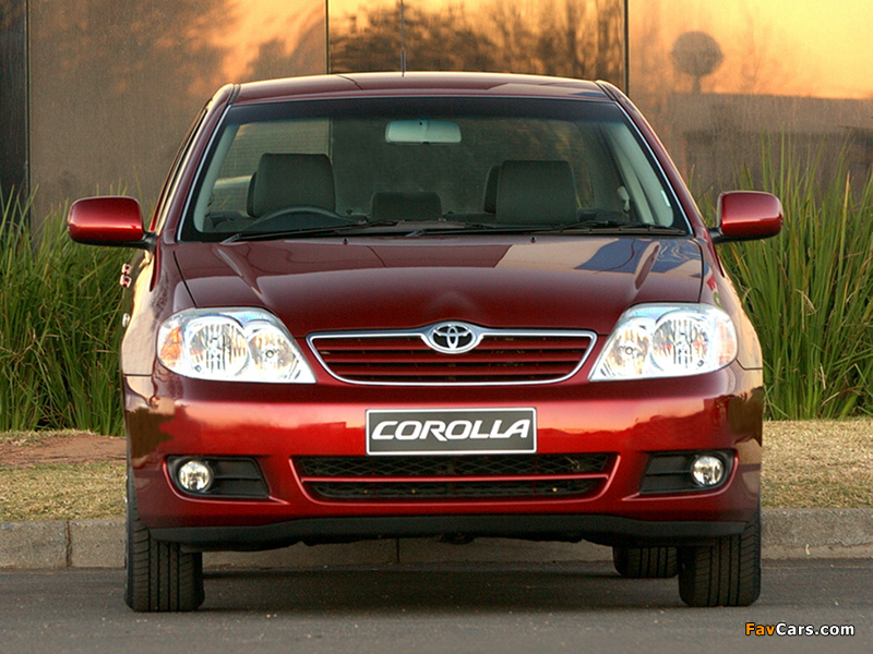 Toyota Corolla Sedan ZA-spec 2004–07 wallpapers (800 x 600)