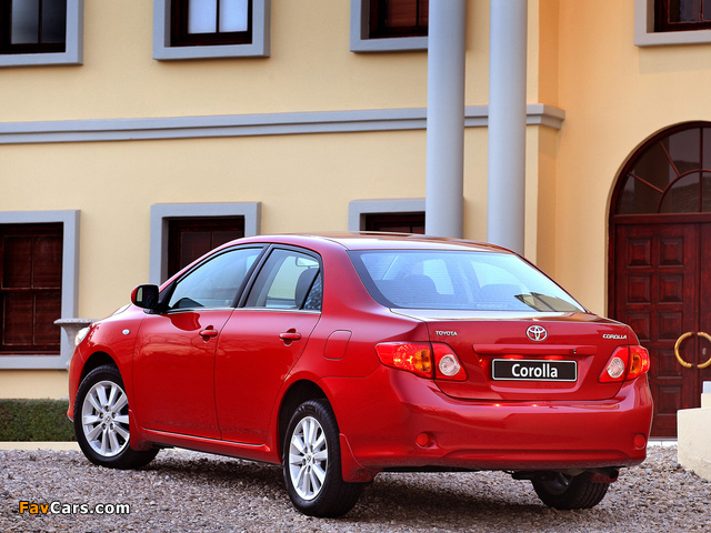 Toyota Corolla ZA-spec 2007–10 photos (640 x 480)