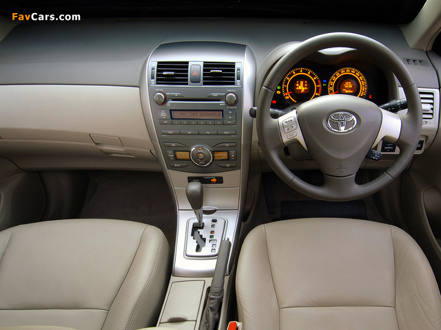 Toyota Corolla ZA-spec 2007–10 pictures (640 x 480)