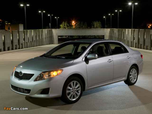 Toyota Corolla XLE US-spec 2008–10 images (640 x 480)