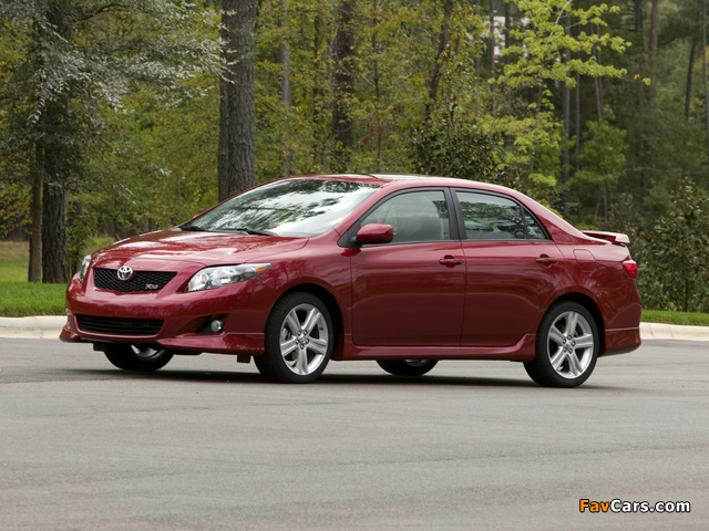 Toyota Corolla XRS US-spec 2008–10 images (640 x 480)