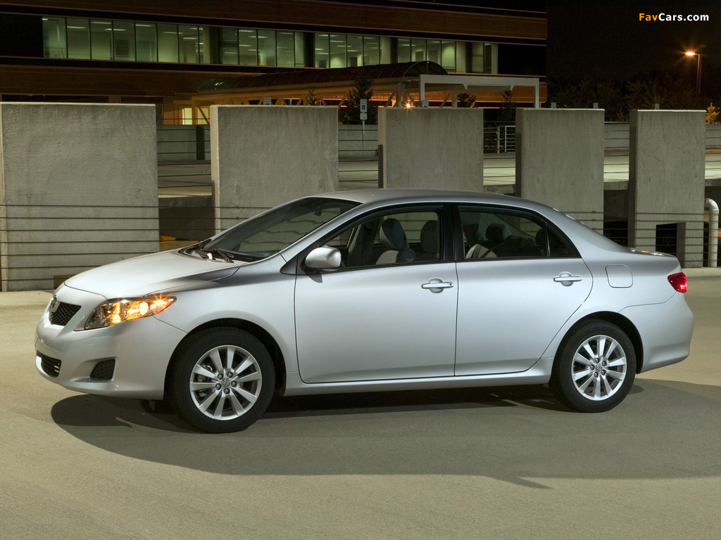 Toyota Corolla XLE US-spec 2008–10 images (1024 x 768)