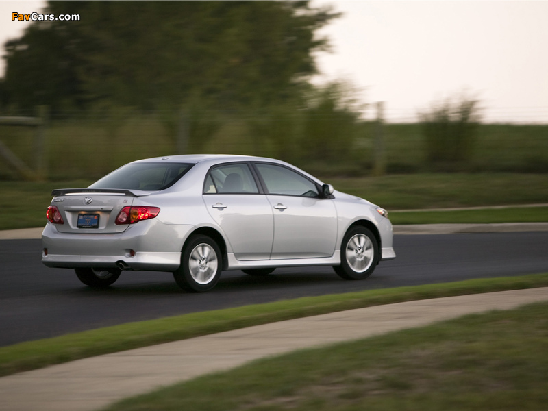 Toyota Corolla S US-spec 2008–10 pictures (800 x 600)