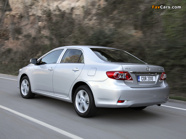 Toyota Corolla EU-spec 2010 wallpapers (640 x 480)