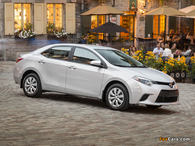 Toyota Corolla LE US-spec 2013 wallpapers (640 x 480)