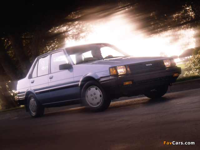 Toyota Corolla Sedan US-spec 1983–87 wallpapers (640 x 480)