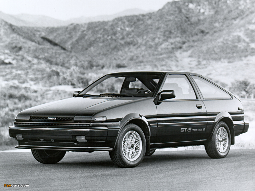 Toyota Corolla GT-S Sport Liftback (AE86) 1985–86 wallpapers (1024 x 768)
