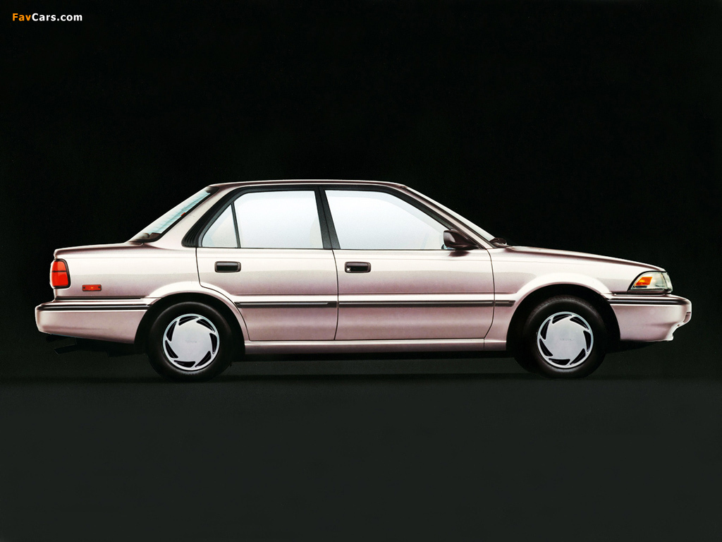 Toyota Corolla Sedan LE US-spec 1987–91 wallpapers (1024 x 768)