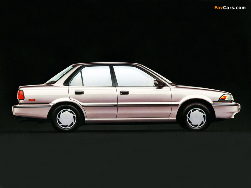 Toyota Corolla Sedan LE US-spec 1987–91 wallpapers (800 x 600)