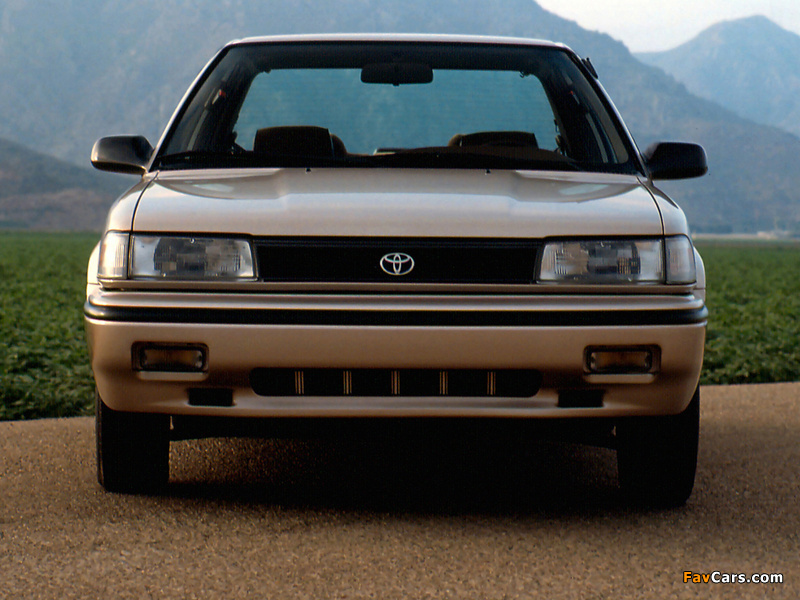 Toyota Corolla Sedan LE US-spec 1987–91 wallpapers (800 x 600)