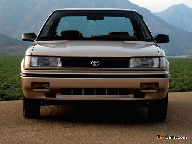 Toyota Corolla Sedan LE US-spec 1987–91 wallpapers (640 x 480)