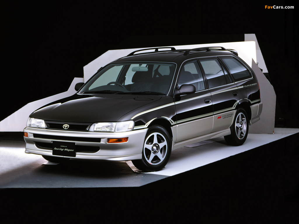 Toyota Corolla Touring Wagon JP-spec 1992–97 wallpapers (1024 x 768)