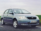 Toyota Corolla Sedan UK-spec 2001–04 wallpapers