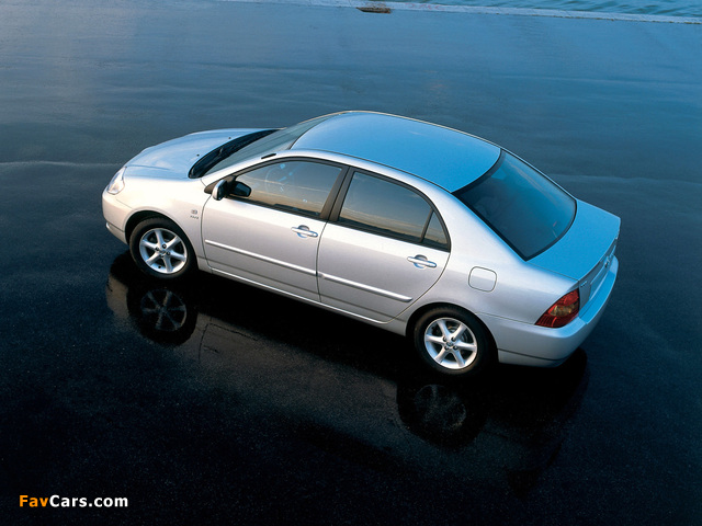 Toyota Corolla Sedan 2001–04 wallpapers (640 x 480)