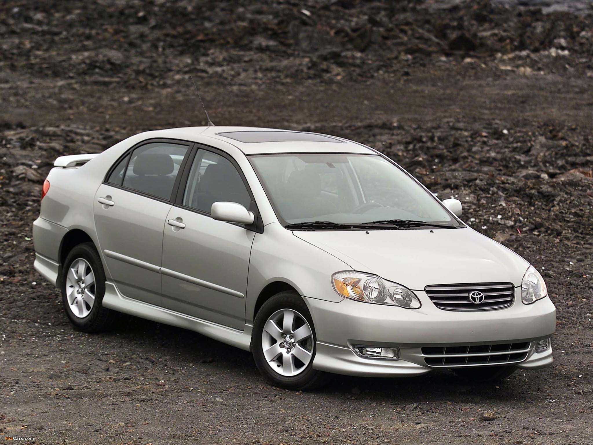 Toyota Corolla S US-spec 2002–08 wallpapers (2048 x 1536)