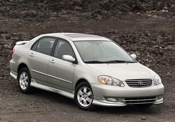 Toyota Corolla S US-spec 2002–08 wallpapers