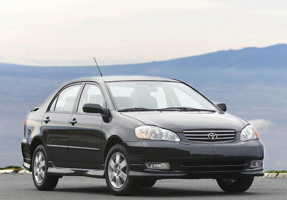 Toyota Corolla S US-spec 2002–08 wallpapers
