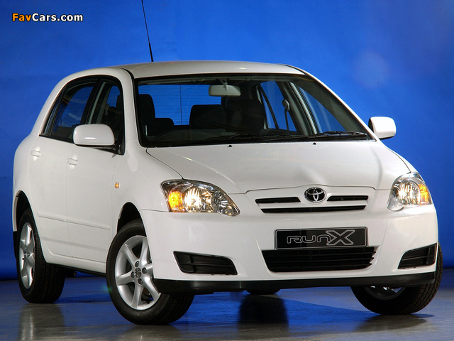 Toyota Corolla RunX ZA-spec 2004–06 wallpapers (640 x 480)