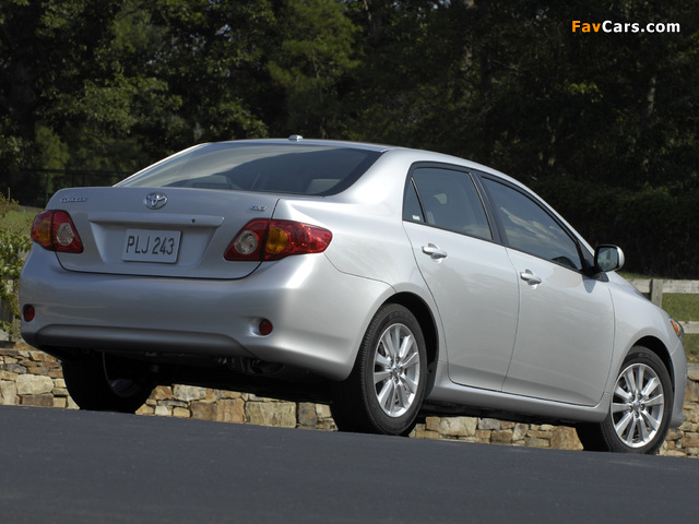 Toyota Corolla XLE US-spec 2008–10 wallpapers (640 x 480)