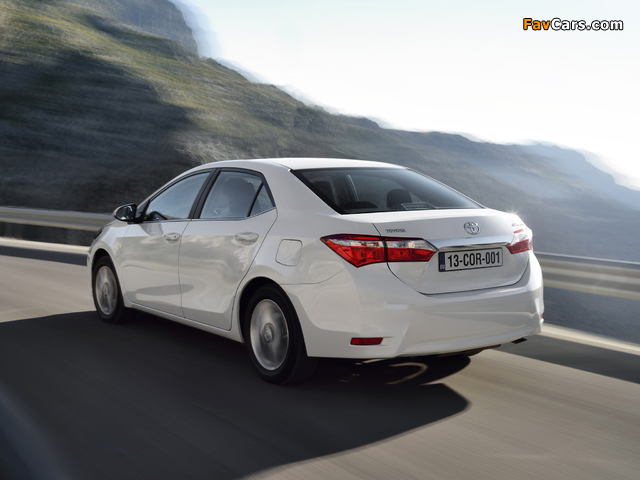 Toyota Corolla EU-spec 2013 wallpapers (640 x 480)