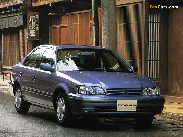 Images of Toyota Corsa 1500 VIT-X Saloon Package (EL53/EL55) 1997-99 (640 x 480)