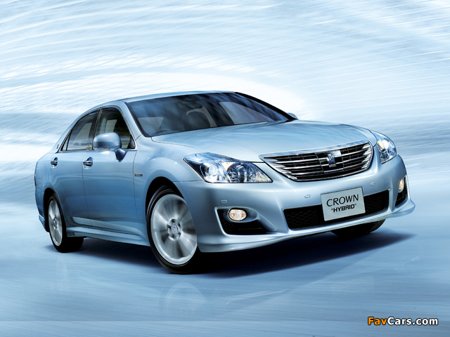 Toyota Crown Hybrid (GWS204) 2008–10 wallpapers (640 x 480)