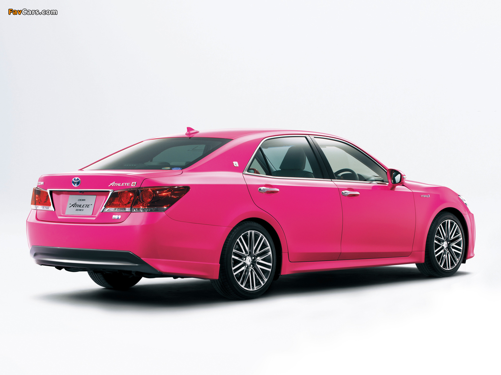 Toyota Crown Hybrid Athlete G ReBORN PINK (S210) 2013 wallpapers (1024 x 768)