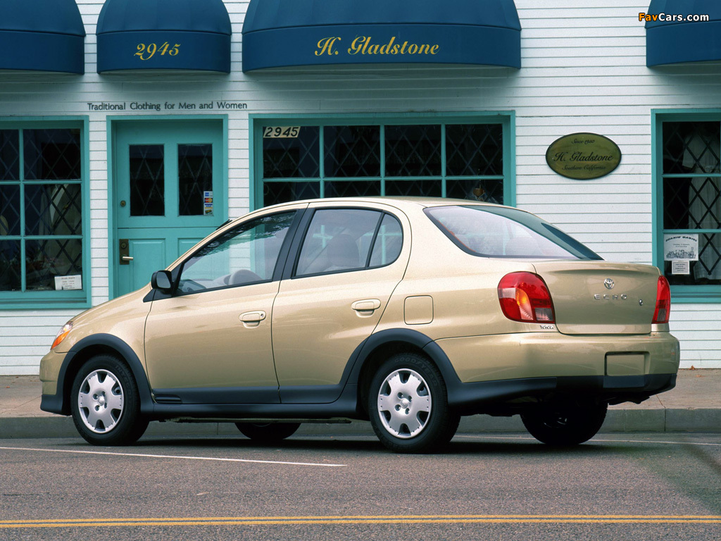 Toyota Echo 4-door 1999–2003 images (1024 x 768)