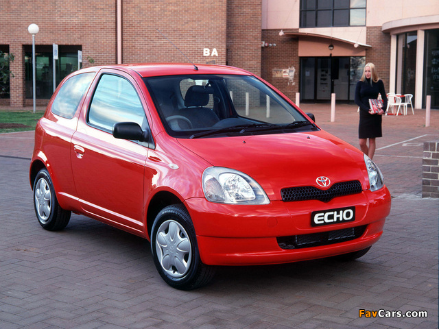 Toyota Echo 3-door AU-spec 1999–2003 wallpapers (640 x 480)