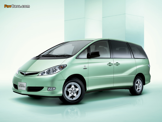 Toyota Estima Hybrid 2001–05 pictures (640 x 480)