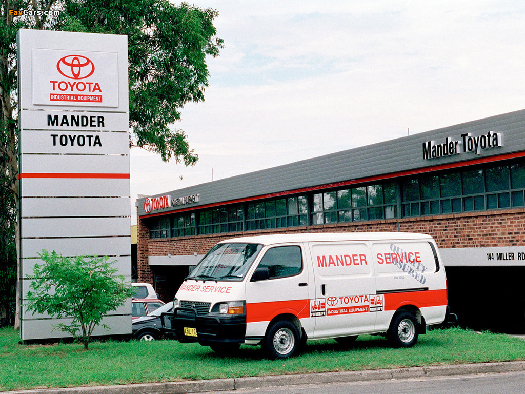 Toyota Hiace Van AU-spec 1996–99 pictures (1024 x 768)