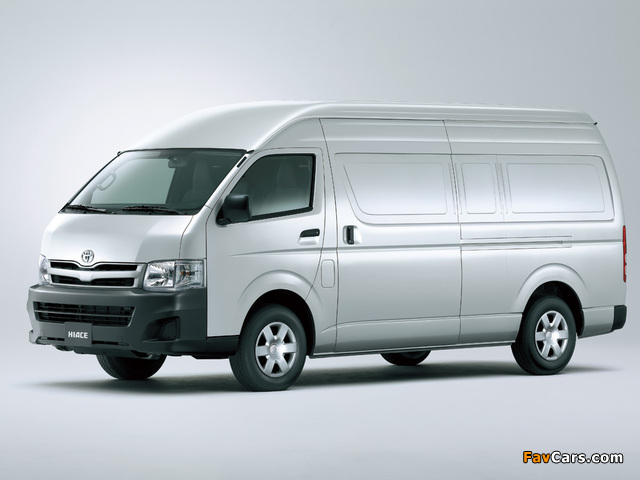 Toyota Hiace Van High Roof JP-spec 2004–10 photos (640 x 480)