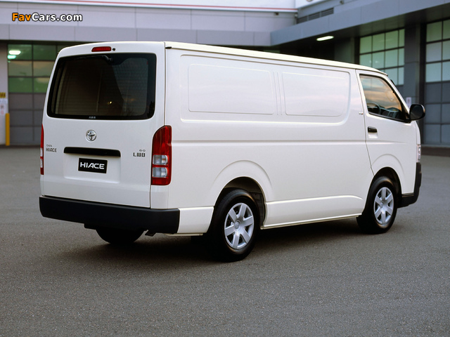Toyota Hiace LWB Van AU-spec 2004–10 pictures (640 x 480)