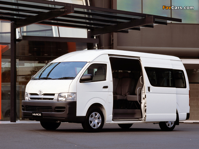 Toyota Hiace Super LWB High Roof AU-spec 2004–10 wallpapers (640 x 480)